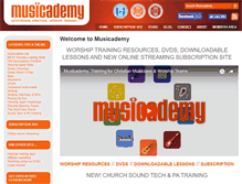 Tablet Screenshot of musicademy.com